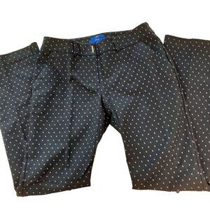 APT 9 Womens Torie Straight Leg Mid Rise Slash Pocket Chino Pants Black Size 8